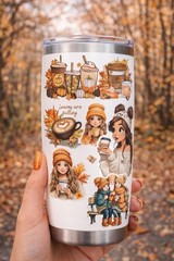 Cozy Autumn Sticker Set – 16 Piece