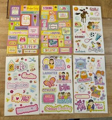 American Girl Crafts Sticker Lot 6 Sheets 2010 NEW