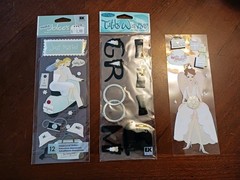 Jolee’s Boutique title waves Stickers wedding party bride groom