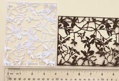 🧡5 LEAFY TWIGS cardstock paper die cut embellishments