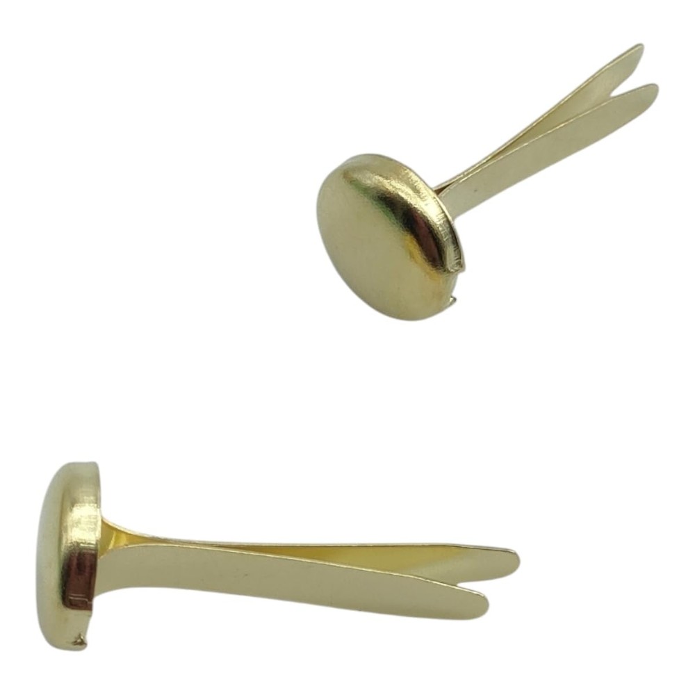 320 Pieces 8Mm round Long Leg Brads, Paper Fasteners Metal Brads with Box, Paper