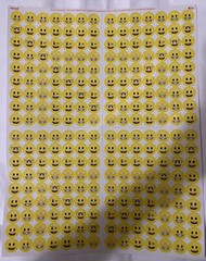 252 Emoji Sticker Smiley Face Classroom Reward Self-Adhesive 5/8″ Round stickers