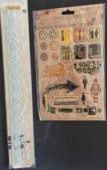 Prima Embellishments Florals Gems Chipboard Rub Ons Stamps Mixed Media NEW