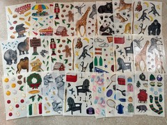 Lot of 24 Strips & Sheets of Creative Memories Scrapbook Stickers, Some Vintage