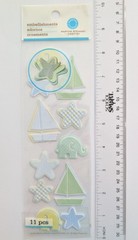Martha Stewart Baby Boy Sailboats Stars & Elephants Pop Up Scrapbooking Stickers