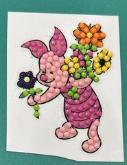New! PIGLET Disney Winnie The Pooh STICKER Diamond Art Decor Scrapbooking flower