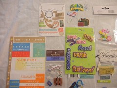 Lot of Vacation Theme Stickers for Scrapbooking, Journal & Greeting Card Making