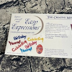 Creative Memories EASY EXPRESSIONS Die Cut Present Stickers Cardstock Shape Pack