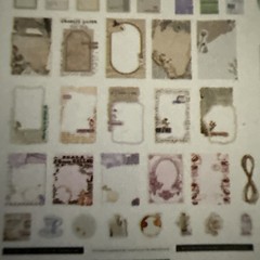 Basic Grey scrapbook embellishments, stamp and chipboard album, NEW