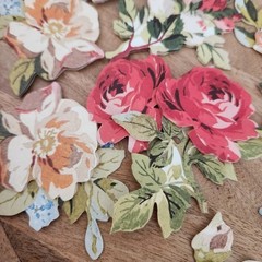 Anna Griffin Set of 60 Floral Die Cut Embellishments Lot