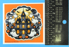 Halloween Haunted House Single Sticker Mini Sticker Sheet