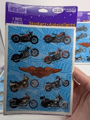 VINTAGE 1996 NEW Harley Davidson Motorcycle Stickers 3 Packs Heartline Hallmark