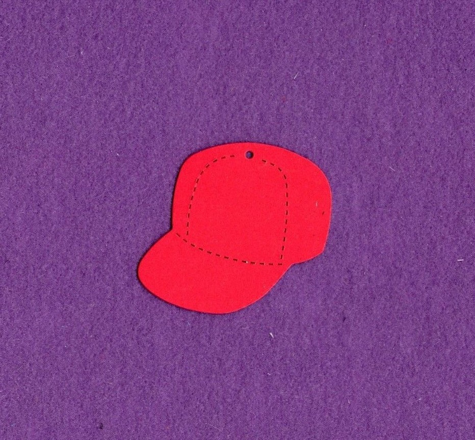 BASEBALL HAT die cuts scrapbook cards
