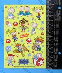 Rugrats Sticker Sheet Yellow Background Viacom American Greetings