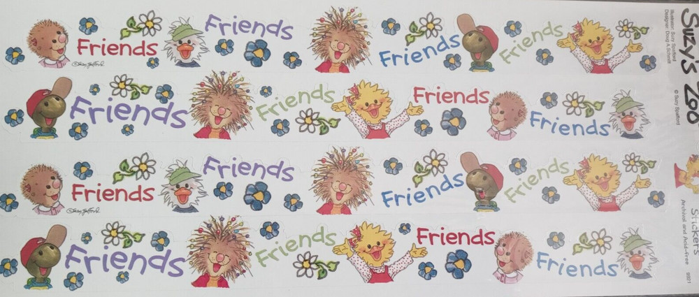 SUZY’S ZOO «FRIENDS» BORDER STICKER #9921