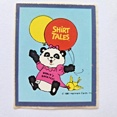 Vtg Hallmark Shirt Tales 1981 Kelloggs Prize Card Sticker Patch Pammy Bogey Lot
