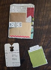 15 Piece Handmade Junk Journaling Ephemera Pack Folio Pocket Tags