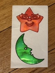Vintage Rare Oilies 80’s/90’s Orange Star/ Green Moon Touch Me Color Changing