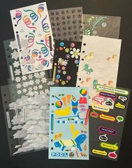 Stickopotamus 6 Ring Binder Includes Sticker Pouch & 48 Partial Sticker Sheets