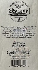 PINK BABY Stickers(10pc)Frances Meyer•Babies•Kids•Christening •Bows•Flowers•Face