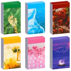 6 Sets 300 Pcs Washi Stickers Set Cute Aesthetic Sticker Book for Journaling