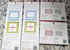 Martha Stewart Crafts 2 Adhesive Border & 2 6.75×4.74 pads Christmas Foil Accent