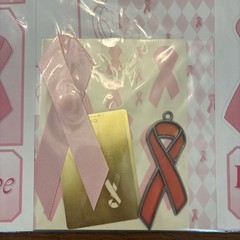 Pink Ribbon Journal Scrapbook Bundle Planner Kit Ribbon Paper