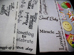 Lot of Stickers, Great Lengths, Summer, Autumn, Winter, Spring, Titles.