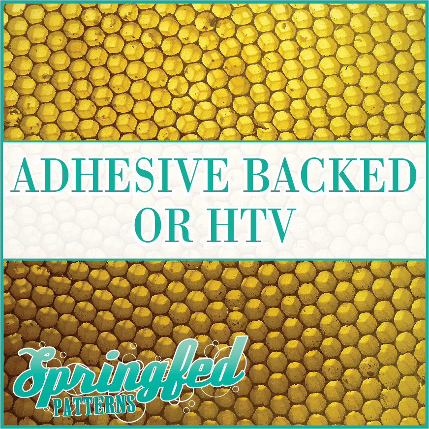 HONEYCOMB Pattern #1 Adhesive Vinyl or HTV Heat Transfer Vinyl Honey Comb Print
