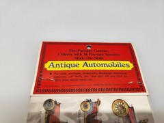 Vintage 1979 Antique Automobiles Stickers Merrimack Publishing Corp NOS