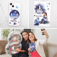 Galaxy Stickers for Journaling – 20 Sheets Star Space Fantasy Washi Paper Decals