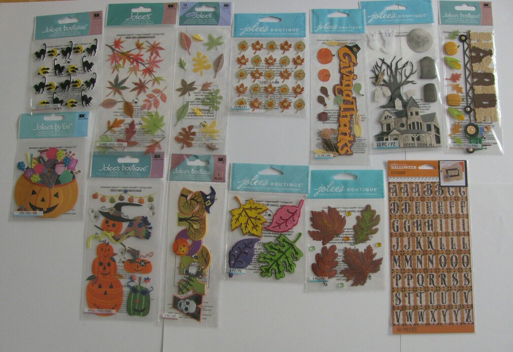 Jolee’s Boutique Stickers U PICK Halloween Fall Thanksgiving NIP