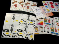 Lot Soft Linen, Croptoberfest Photo mounting paper mats, Mrs.Grossman GrLengths