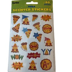TREND PIZZA SCENTED Stickers 80 CT Teacher Reward Party Favor 650934 by Eureka