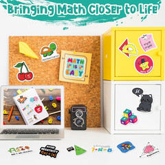 Math Stickers Set 200PCS Vinyl Waterproof for Journaling School Use, Math Gift