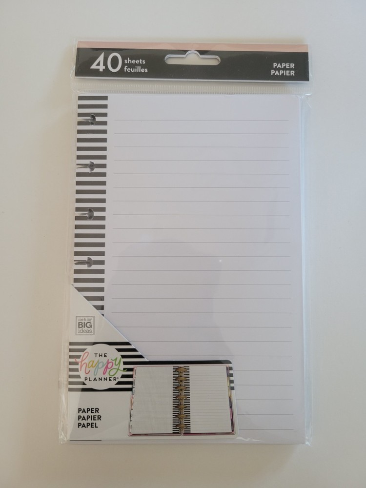 Happy Planner Mini «Note and Graph» Filler Paper, 40 Sheets