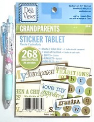 Grandparents Words Book Stickers Scrapbooking Card Journal Planner