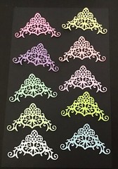 Page Corners Photo Corners Fancy Opulent Swirls Corner Die Cuts 8 pcs 1-7/8”