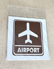 Hard To Find “AIRPORT SIGN (B)” Laser Die-Cut by Scrapbook Customs~ New With Tag