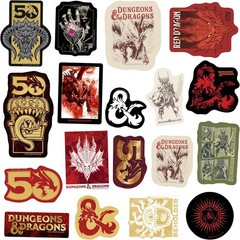 DUNGEONS AND DRAGONS YEAR OF THE DRAGON VARIETY DIE CUT VINYL 50 CT STICKER PACK
