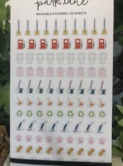 Park Lane Planner Accessories/Scrapbooking Reusable Stickers / 20 Sheets.