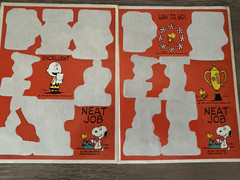 VTG SNOOPY stickers 8 sheets total~ 3 full