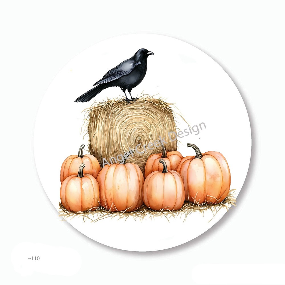 Autumn Pumpkins Crow Fall Party Favors Envelope Seals Scrapbook Stickers Labels