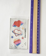 Vtg Stick R Treats Stickers NIP Hallmark Foil Hearts Stars 1984 Halloween