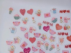 168 Mother’s Day Dimensional 3D Foam Sticker Lot Classroom Craft Stickers