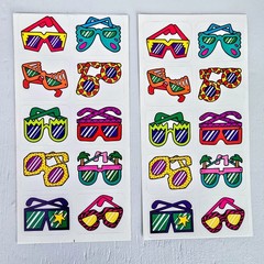 🌈 Huge VTG Stickers Lot 1980s-2000s Hallmark Trend Sandylion Crayola 25+ Sheets
