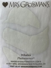 WHALE Photoessence Metallic Foil Stickers(3pc)Mrs.Grossman’s•Orcas•Ocean•Killer•