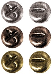 Tim Holtz Ideaology Multicolor Mini Fasteners 99 Pack Vintage Screw Styles