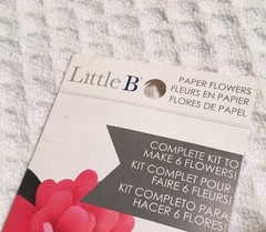 LITTLE B Paper Flowers Petal Kit 2 Kits Bright Mum 100494 Plum Carnation 100485