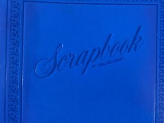 No. 800 Blue Vintage Scrapbook Deluxe Craft 100 Pages 50 Sheets